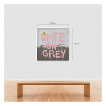 Load image into Gallery viewer, White on Grey